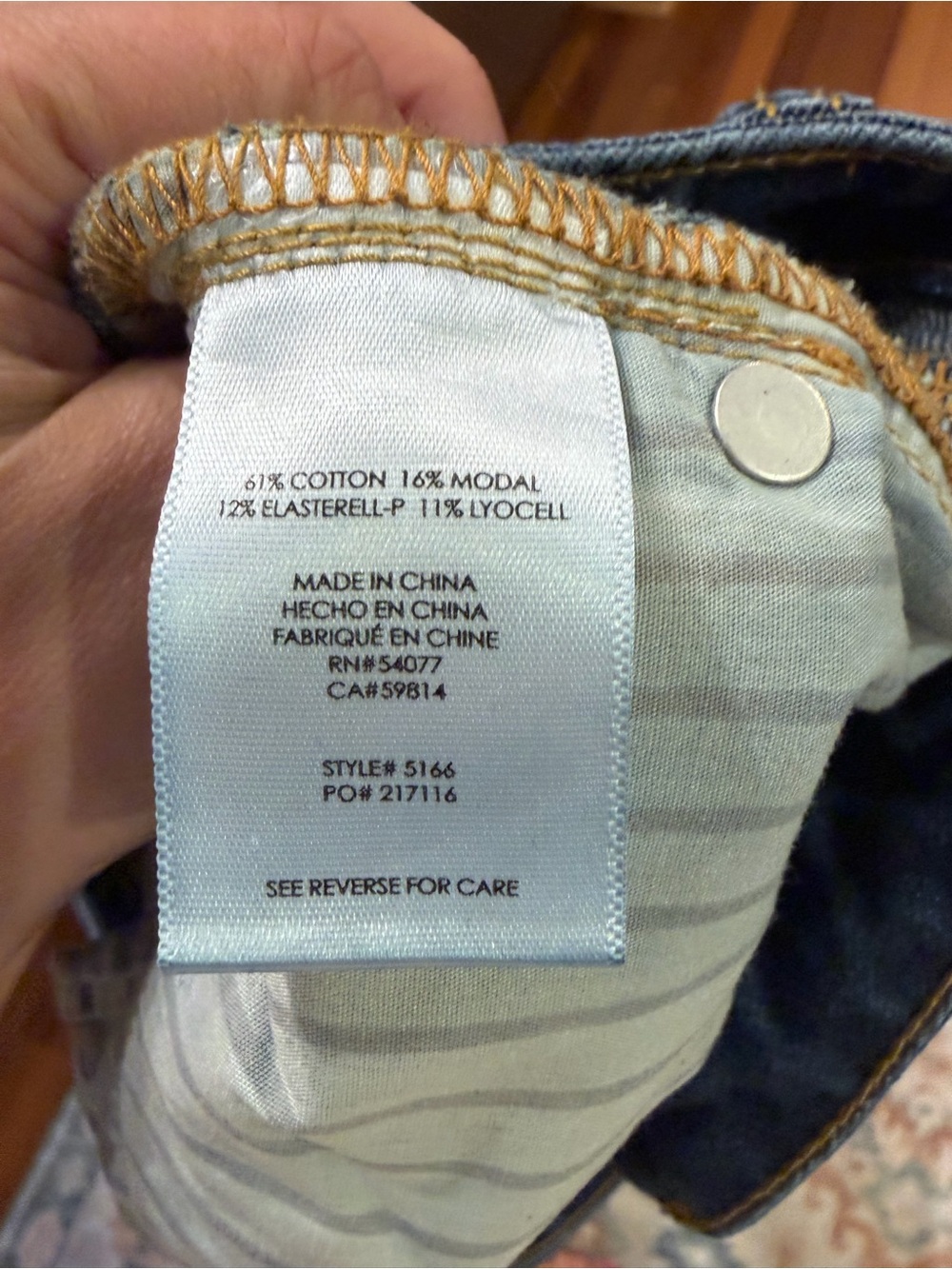 Cabi 5166 The Straight Jeans - Picture 8 of 8